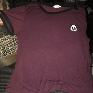 Maroon short sleeve